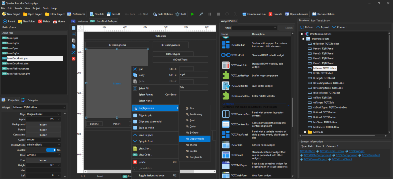 Quartex IDE - making complex applications easier