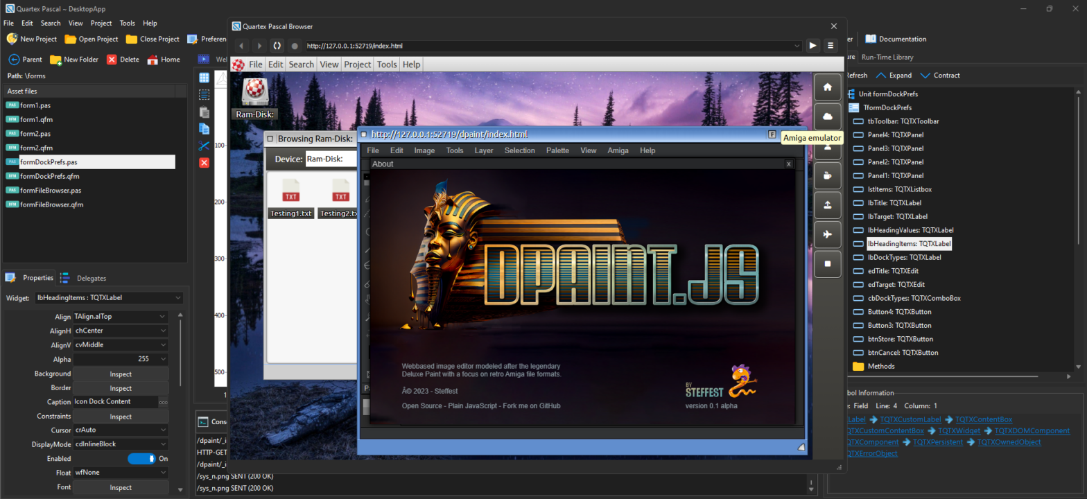 Create windowed applications in the browser with our desktop project, perfect for larger applications